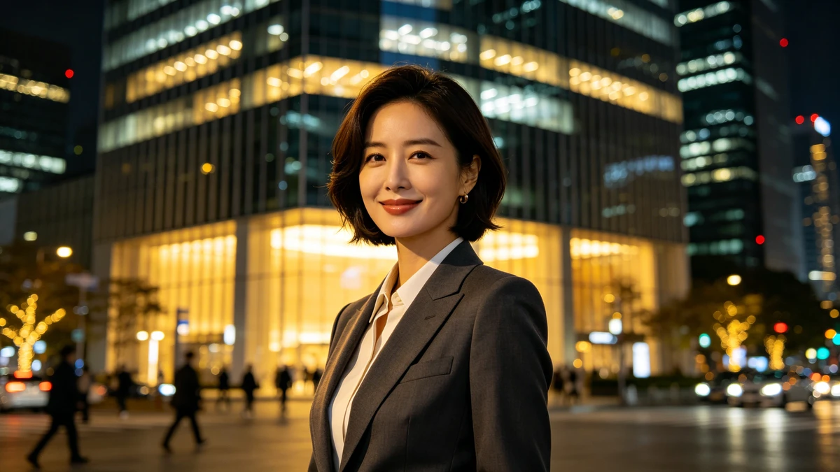 现代风格美女生成示例1