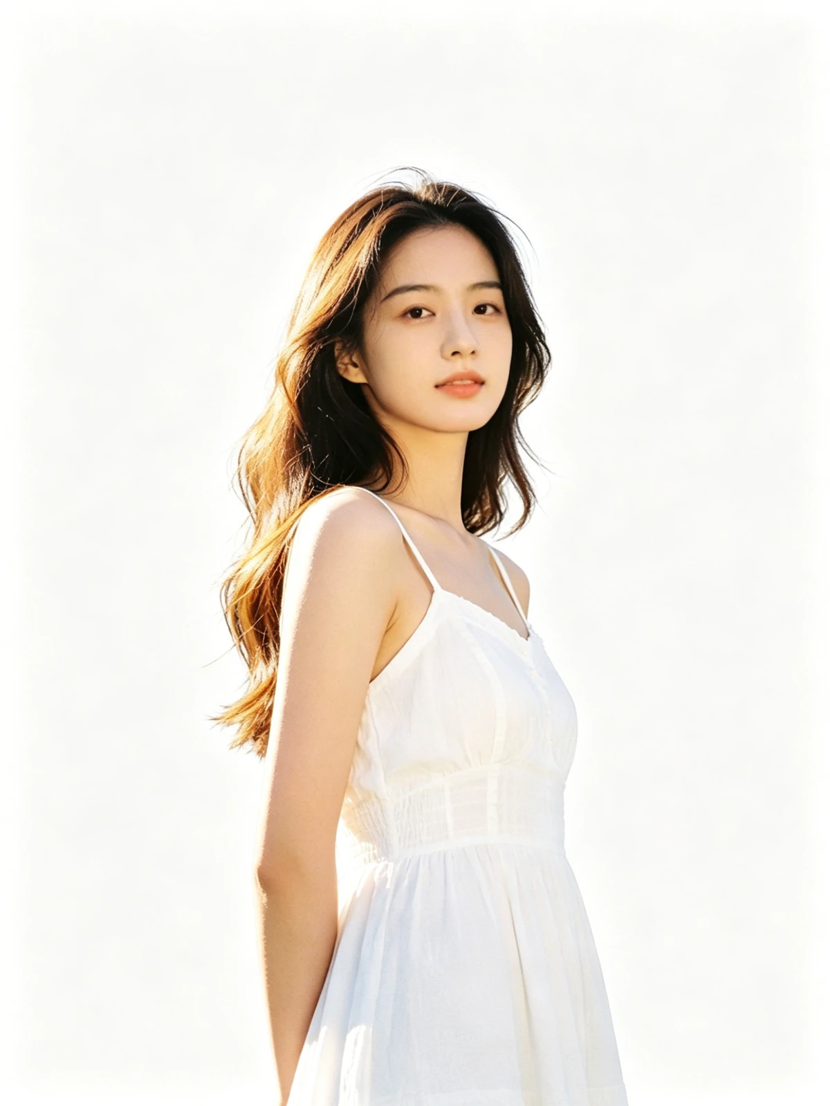 证件照原图室外背景前示例照片