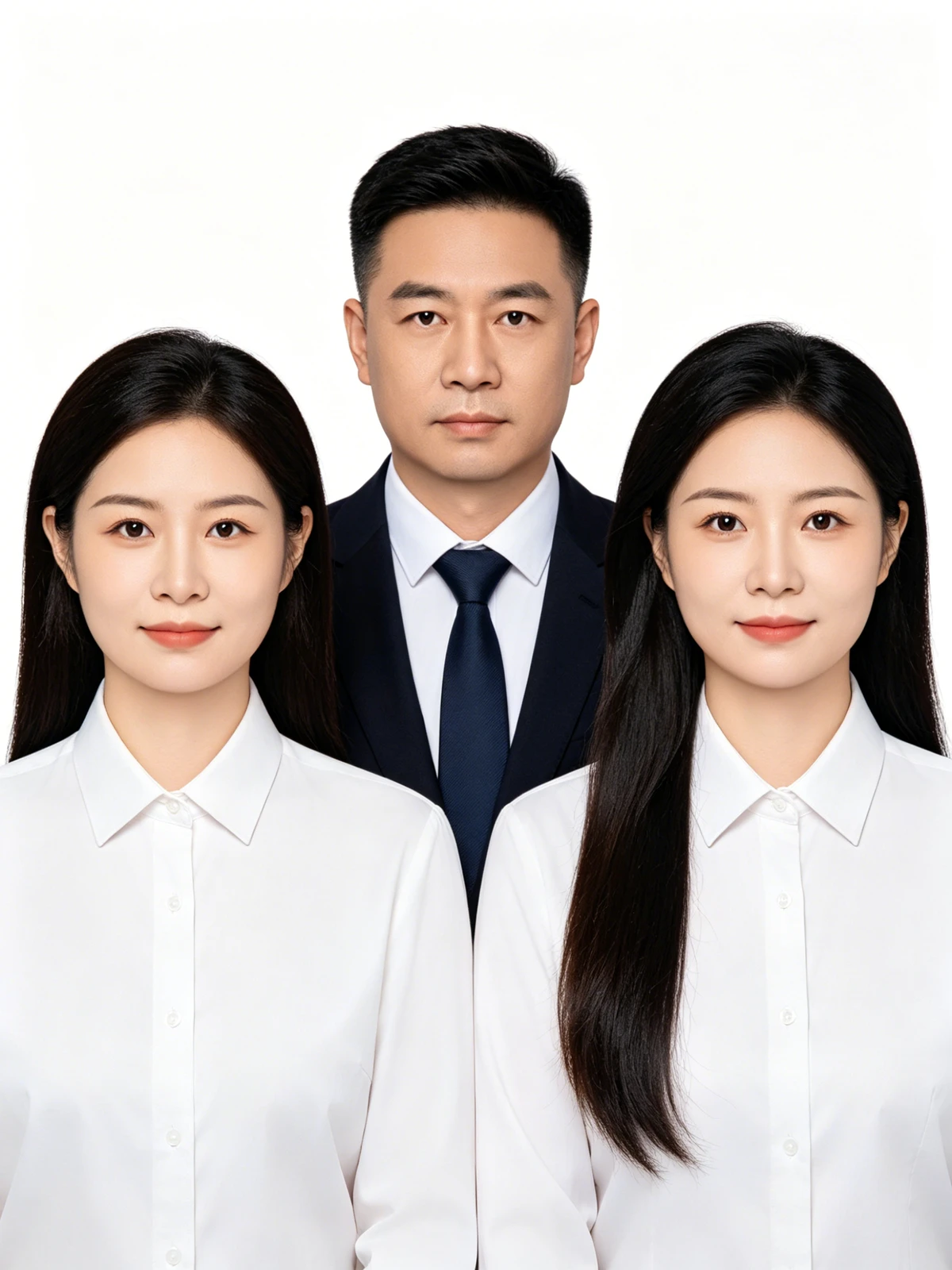 证件照原图团体照前示例照片